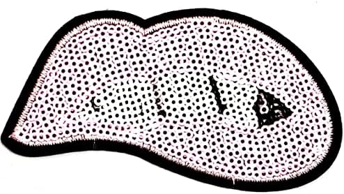 קליינפלוס 3 יחידות. פאייטים ורוד פה לתפור ברזל על טלאים רקומים קריקטורה סקסי נשיכת שפות נשיקת מדבקת מלאכת פרויקטים אבזר תפירה עשה זאת בעצמך סמל בגדי תלבושות אפליקציות תג