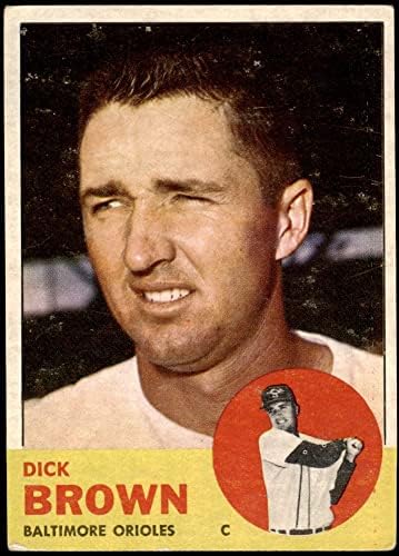 1963 Topps 112 Dick Brown Baltimore Orioles Good Orioles