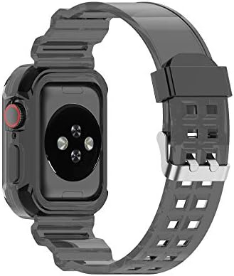 CHOFIT תואם ללהקות Apple Watch 38 ממ/40 ממ/41 ממ 42 ממ/44 ממ/45 ממ, רצועות רצועות החלפת סיליקון עם מארז הפגוש התואם ל- Apple Watch Se Iwatch Series 7 6 5 4 3 2 1
