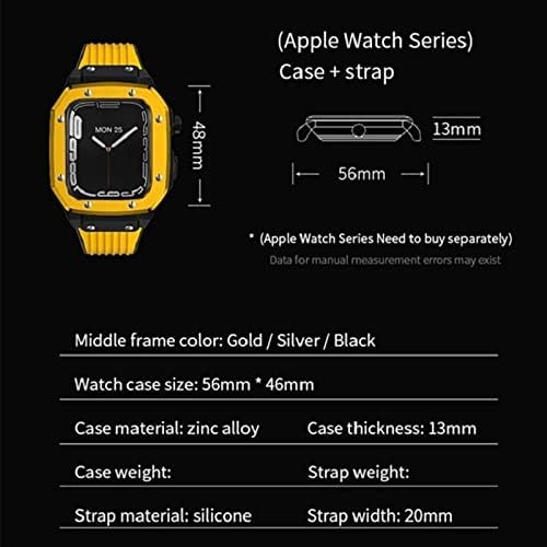 סגסוגת טקסום שעון רצועת מארז לסדרת Apple Watch 8 7 6 5 4 SE 45 ממ 42 ממ 44 ממ שינוי Mod Mod Strap Strap