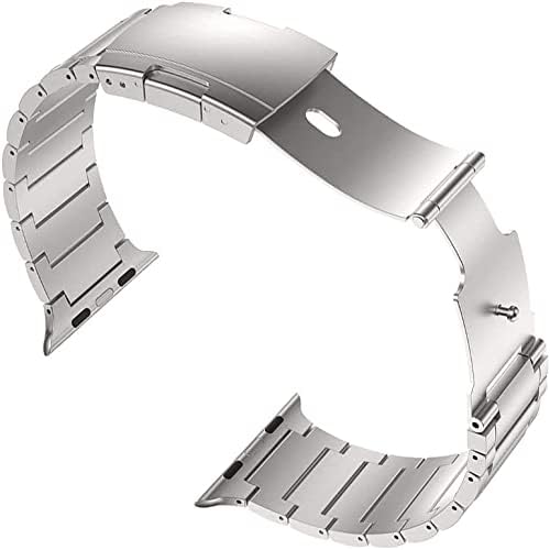 צמיד כף יד Maktech Titanium, רצועת מתכת עם אבזם צב, תואם לסדרת Apple Watch 8/7/6/SE/Ultra/2022