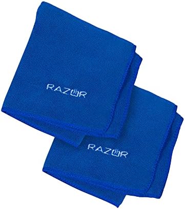מר בר-B-Q Razor 2 Pack Microfiber מד מגבת מגבות