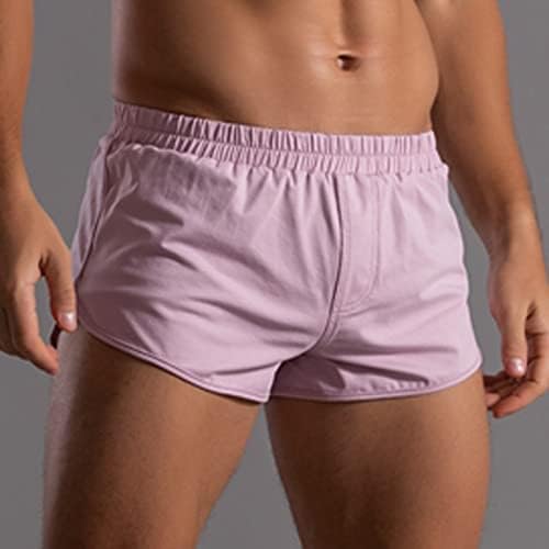 בוקסר לגברים חבילת גברים של קיץ מוצק צבע כותנה מכנסיים גומייה רופף מהיר יבש מזדמן בינוני גברים